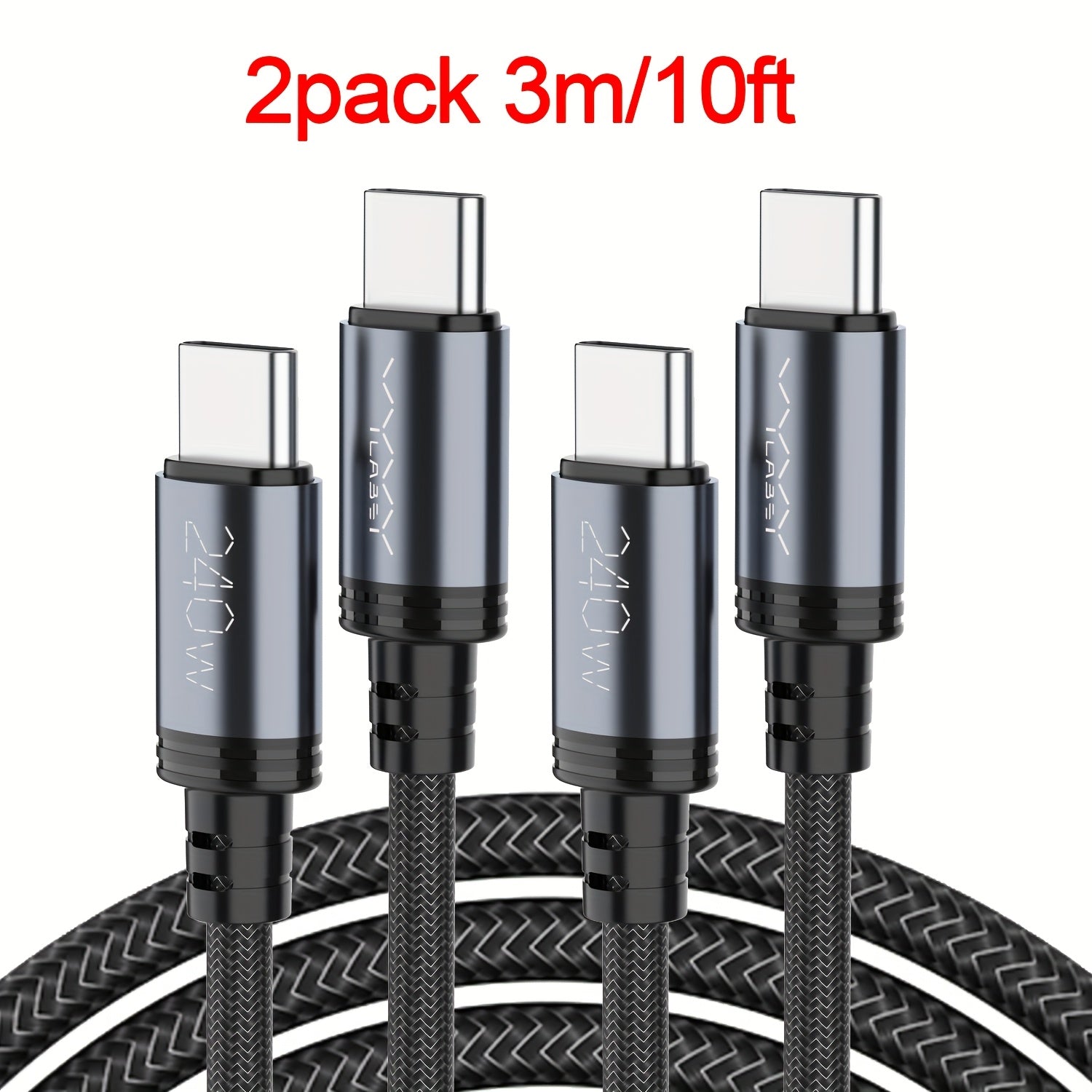 USB-C-Schnellladekabel, 201,17 cm für iPhone 17 16 15 und for Samsung – Detailansicht 9