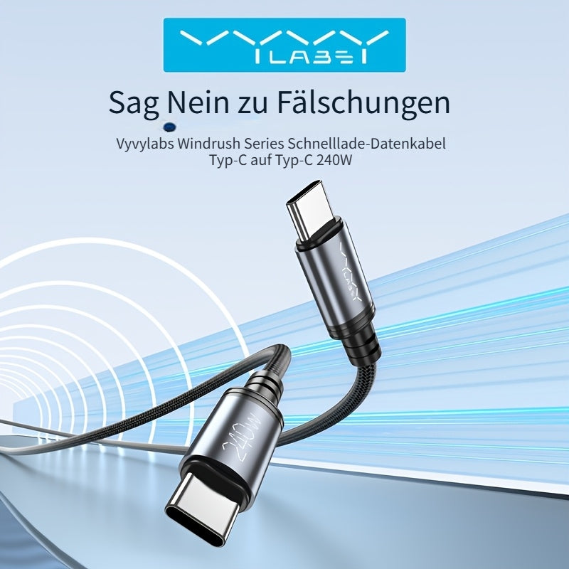 USB-C-Schnellladekabel, 201,17 cm für iPhone 17 16 15 und for Samsung – Detailansicht 11