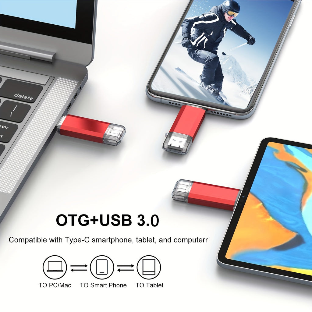 USB-C-Speicherstick, Metall für USB-C-Smartphones und Alltag – Detailansicht 7