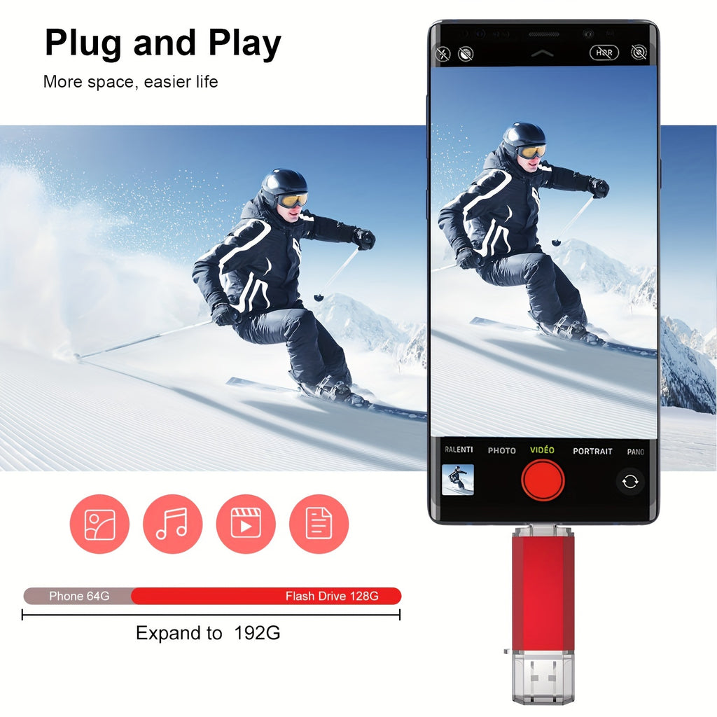 USB-C-Speicherstick, Metall für USB-C-Smartphones und Alltag – Detailansicht 8
