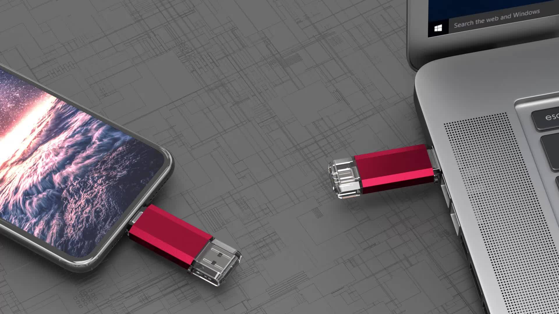 USB-C-Speicherstick, Metall für USB-C-Smartphones und Alltag – Detailansicht 9
