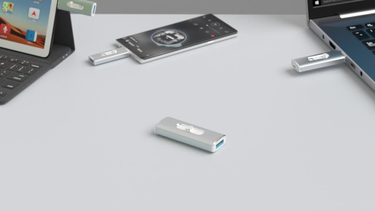 USB-C-Speicherstick, Silbrig für Alltag und Zuhause – Detailansicht 10