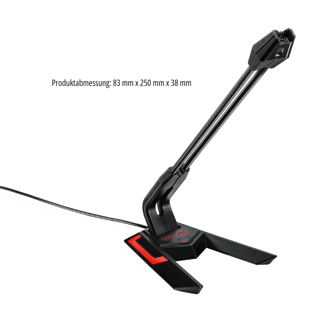 USB-Mikrofon, LED-Beleuchtung für Zuhause und unterwegs – Detailansicht 4