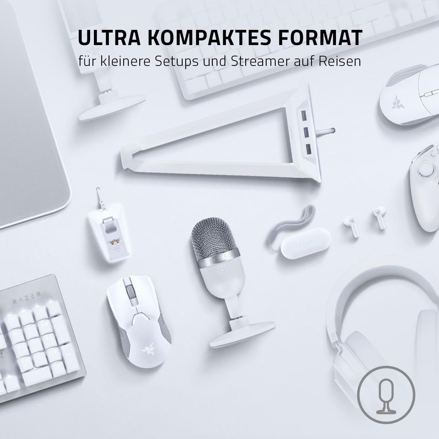 USB-Mikrofon, Schwarz für unterwegs und Zuhause – Detailansicht 5