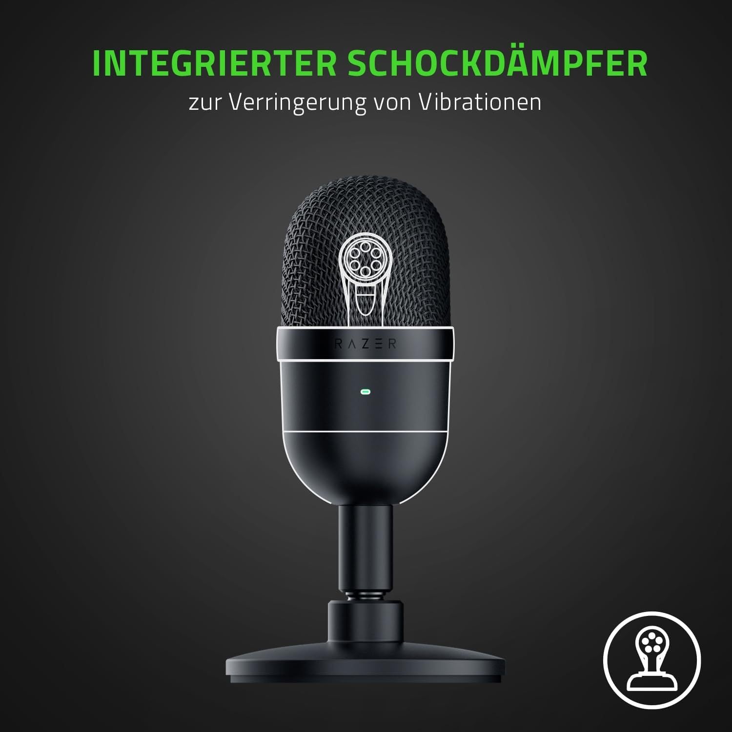 USB-Mikrofon, Schwarz für Zuhause – Detailansicht 3
