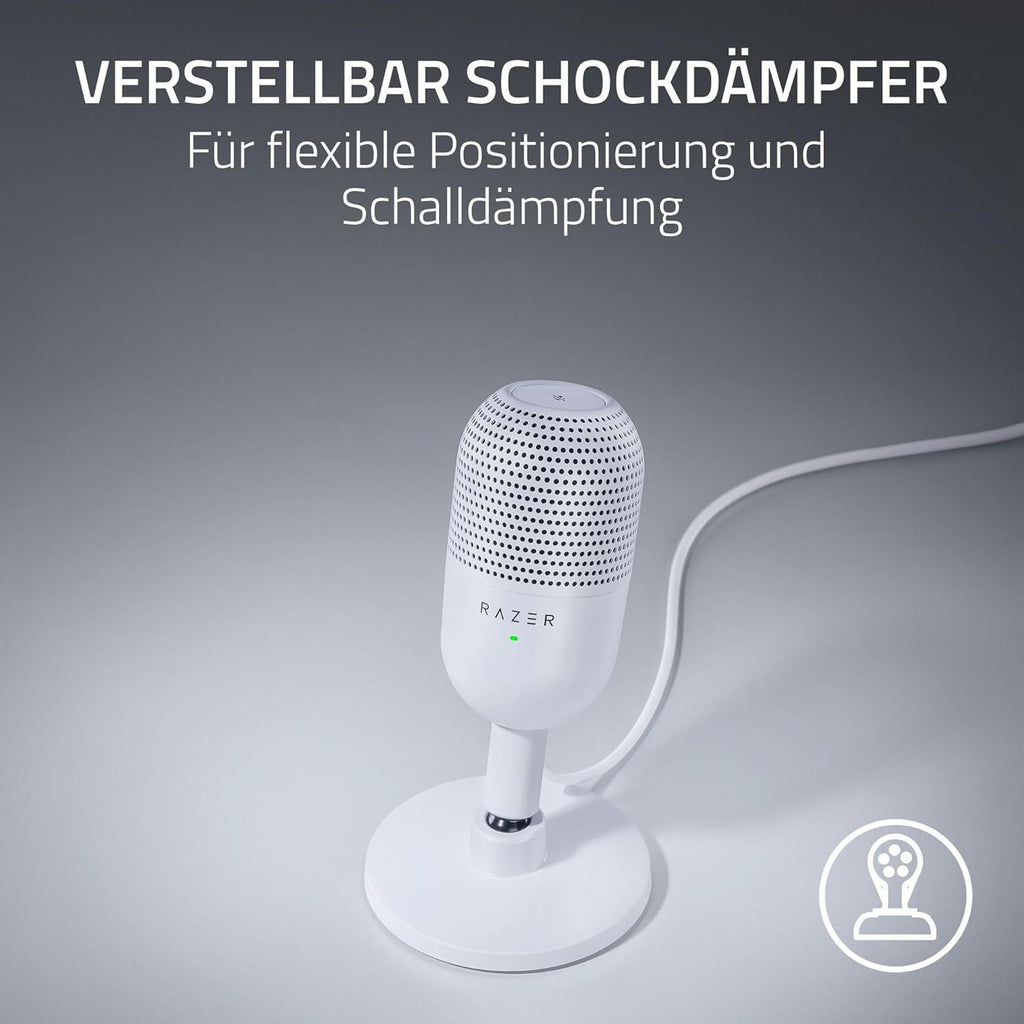USB-Mikrofon, Weiß für Zuhause und unterwegs – Detailansicht 12