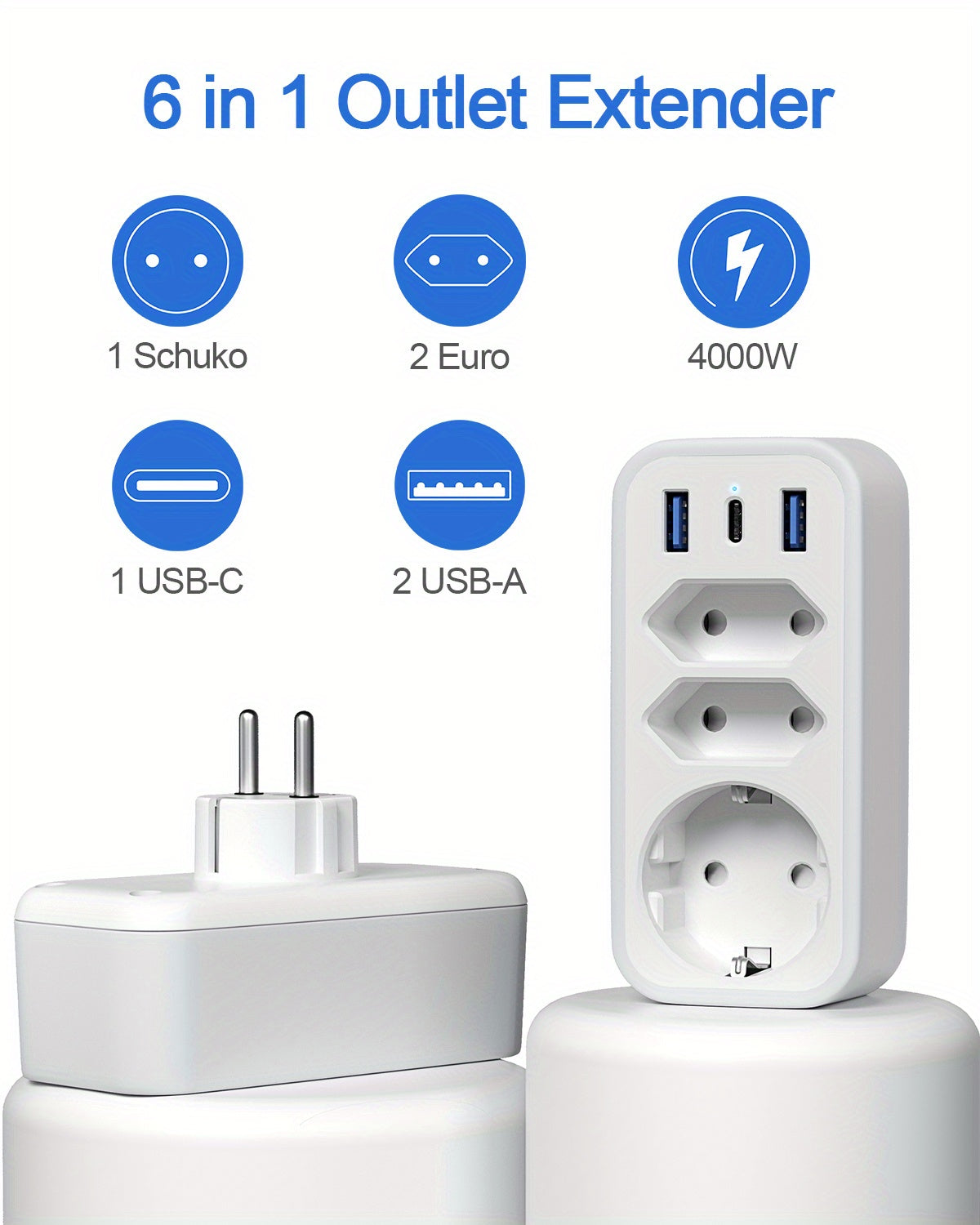 USB-Steckdose, 1 Packung für Reisen und Camping – Detailansicht 17