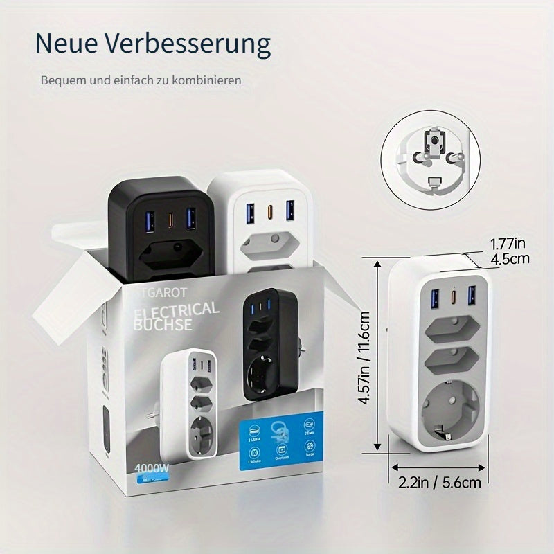 USB-Steckdose, 2 Weiße Packungen für Camping – Detailansicht 9