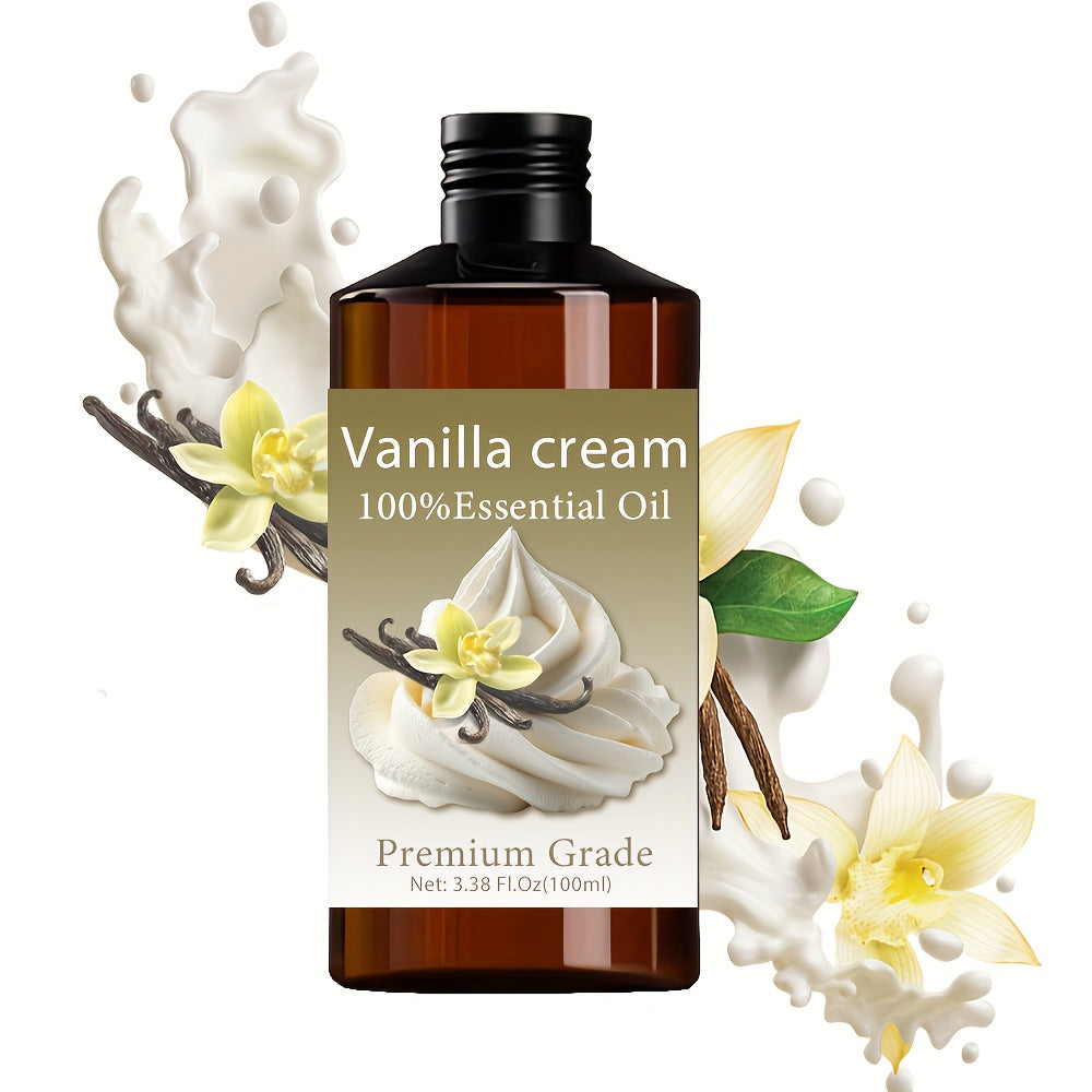 Vanillecreme Ätherisches Öl, 3.38 F1.0z(100ml) für Haushalt und Badezimmer – Hauptansicht