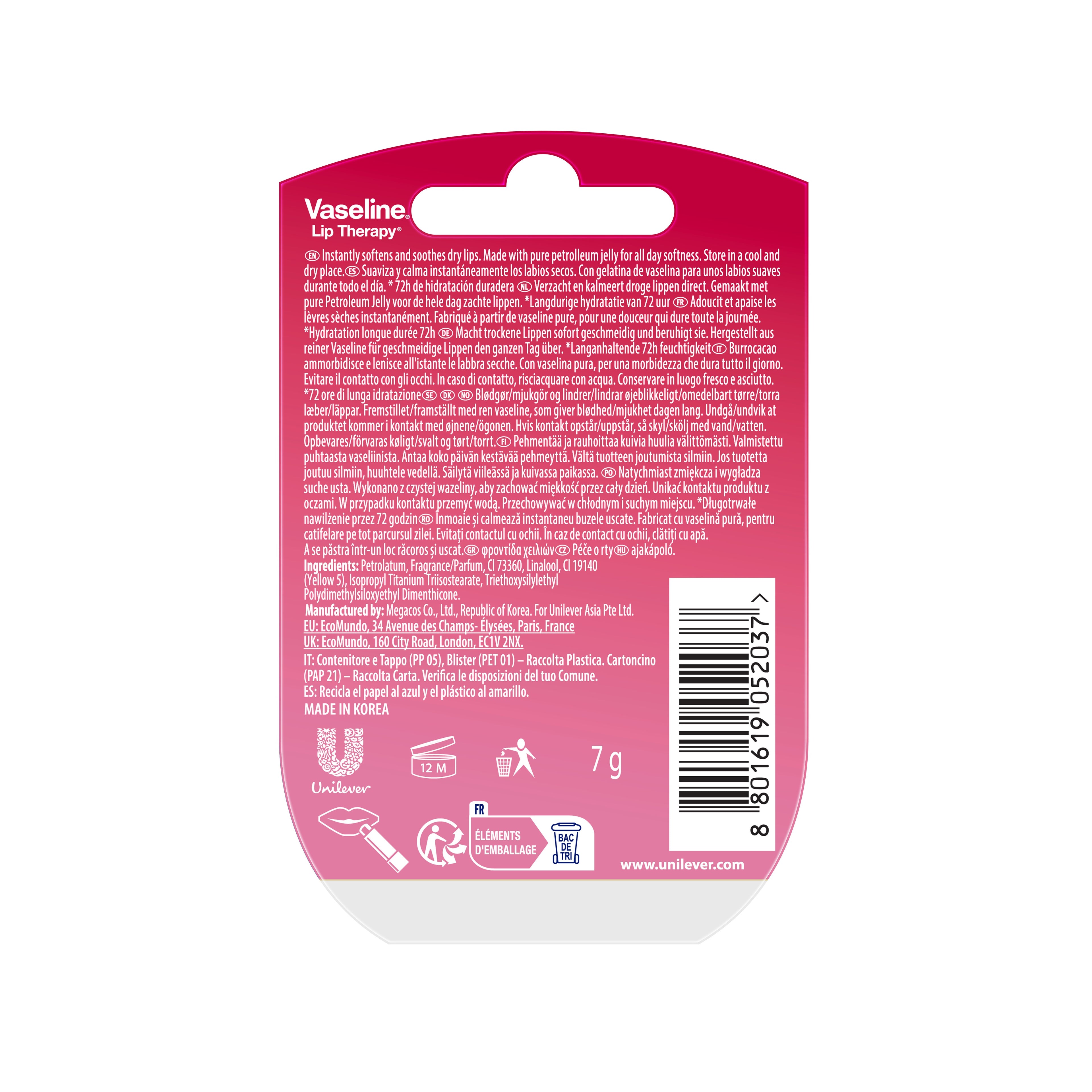 Vaseline Lip Therapy, Mix-Set Limited für Alltag und Pflege zu Hause – Detailansicht 4
