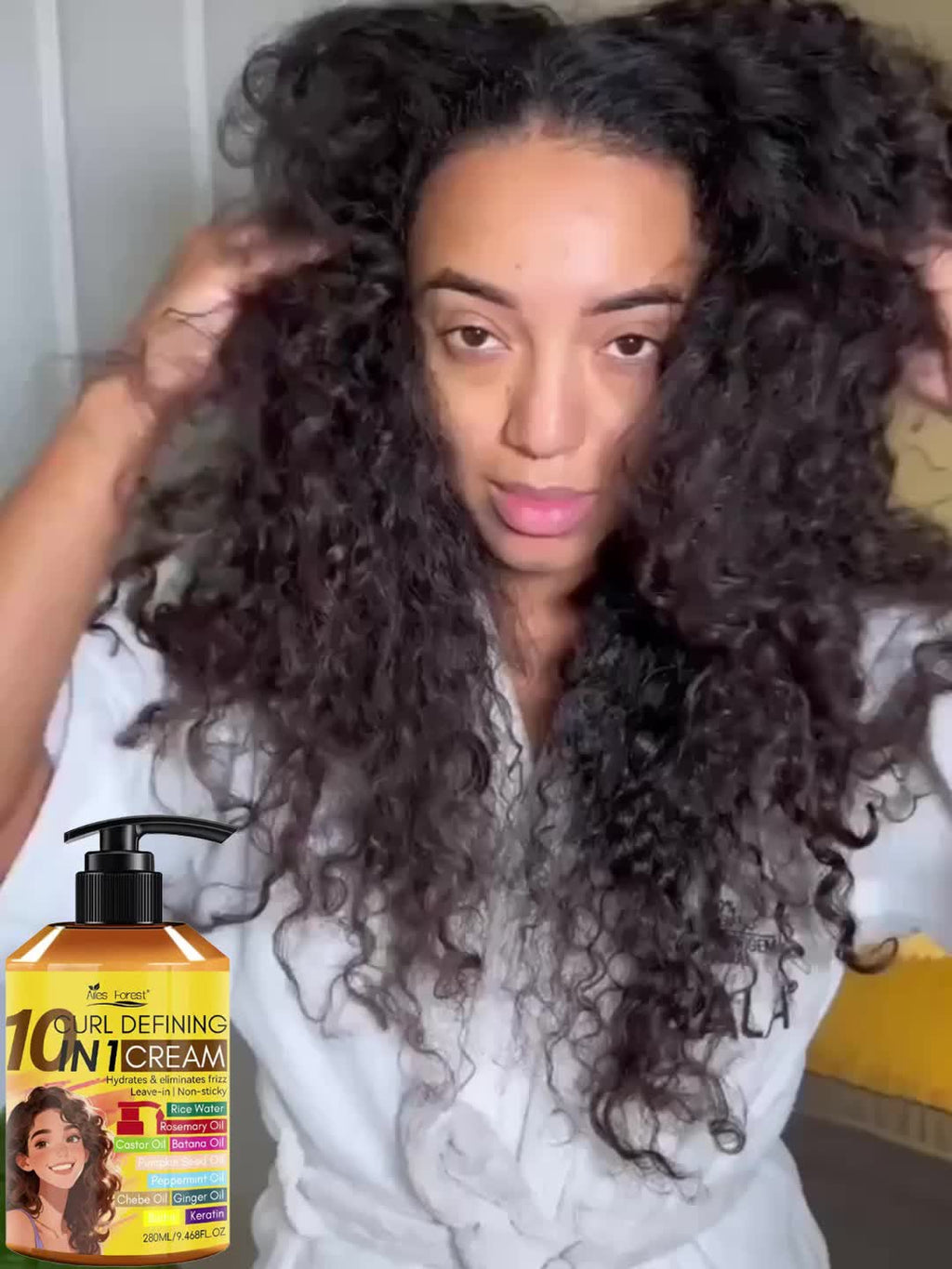 Verbesserte, 280ml für welliges und lockiges Haar – Detailansicht 11