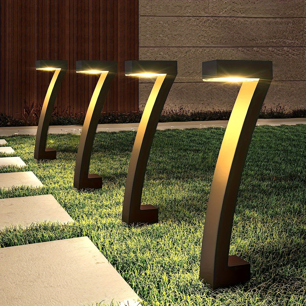 Verbesserte Solarleuchten, 4er-Pack für Garten und Terrasse – Detailansicht 2
