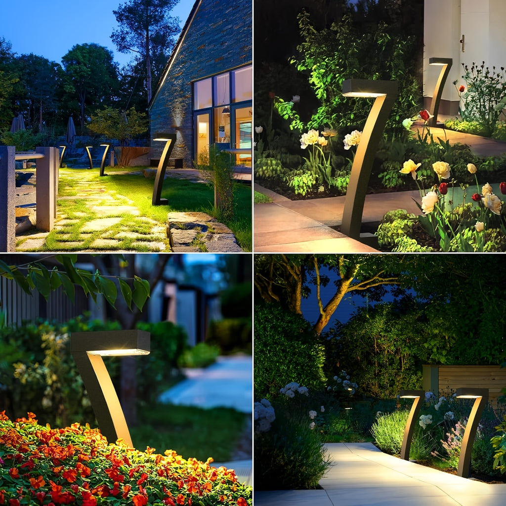 Verbesserte Solarleuchten, 4er-Pack für Garten und Terrasse – Detailansicht 4