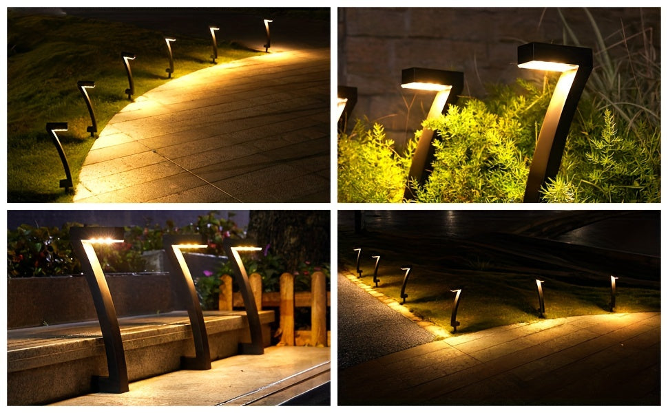 Verbesserte Solarleuchten, 4er-Pack für Garten und Terrasse – Detailansicht 6