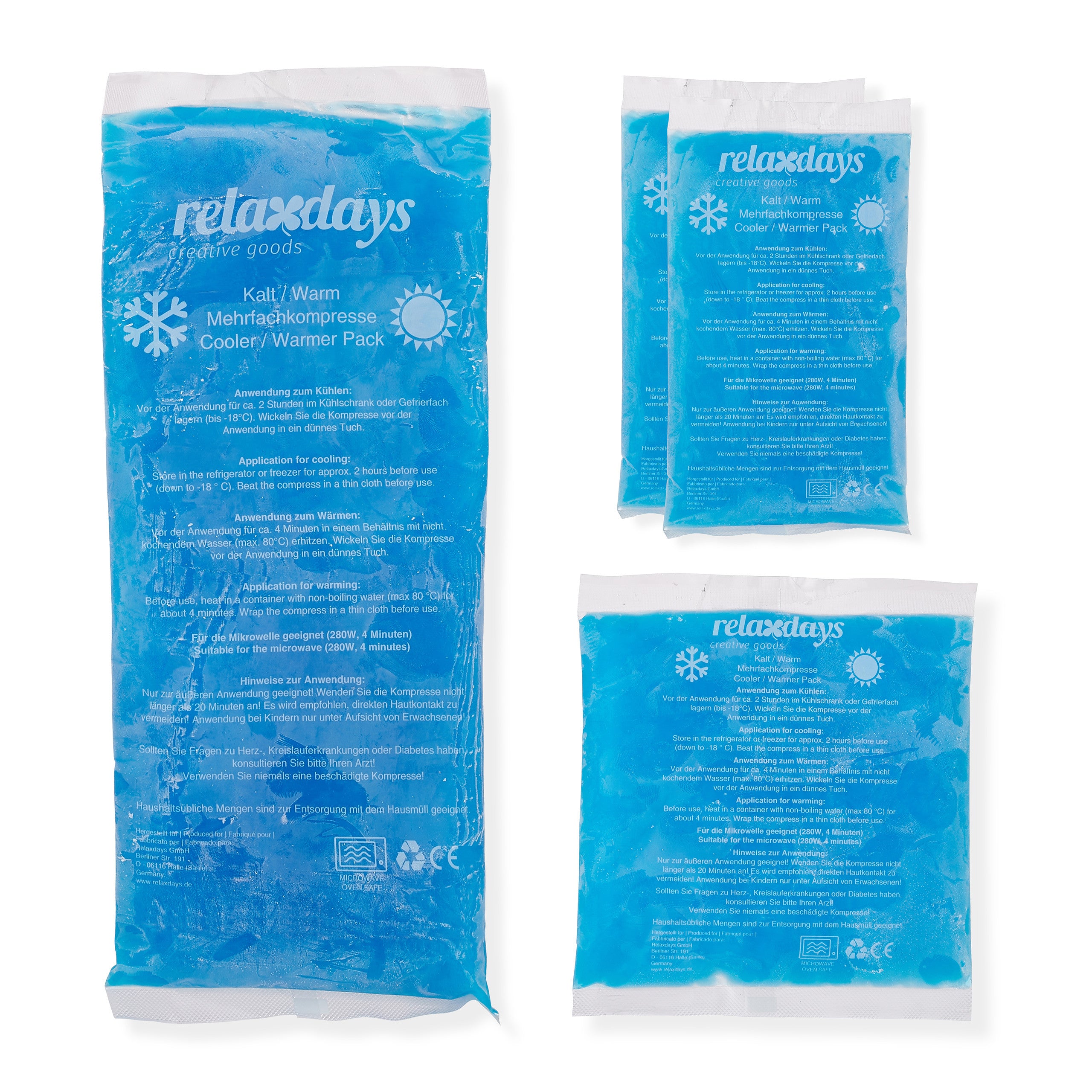 Verdunstungskühler, 4-tlg. Kühlpad Set in Blau für Zuhause – Detailansicht 7