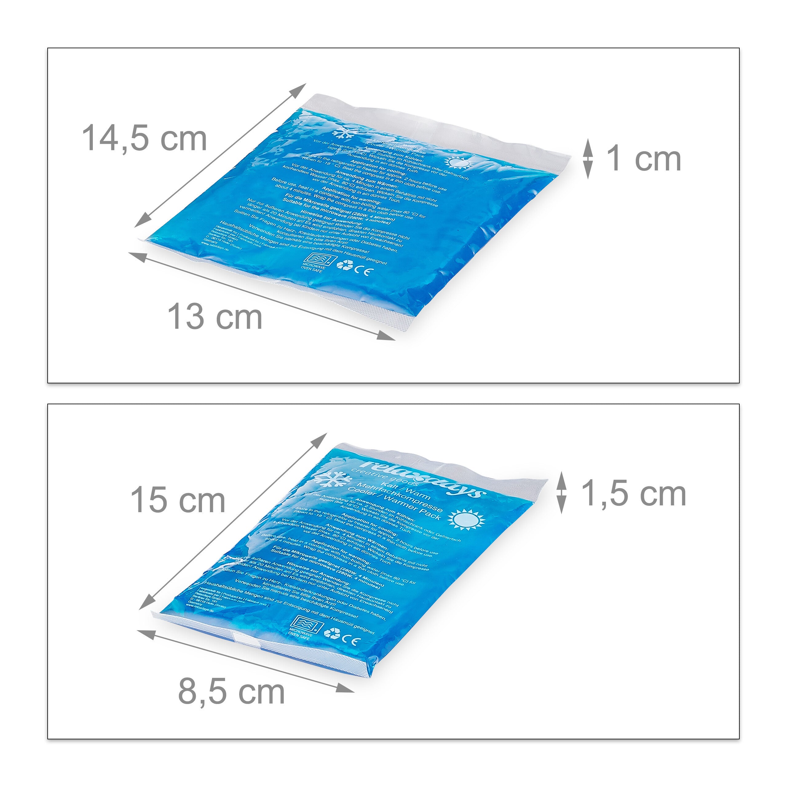 Verdunstungskühler, 8x Kühlpads in Blau für Zuhause und Alltag – Detailansicht 5