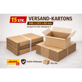 Versand-Verpackungs-Karton Faltkarton/ Braune für DHL S und Braune Wellpappe-Postkartons – Hauptansicht