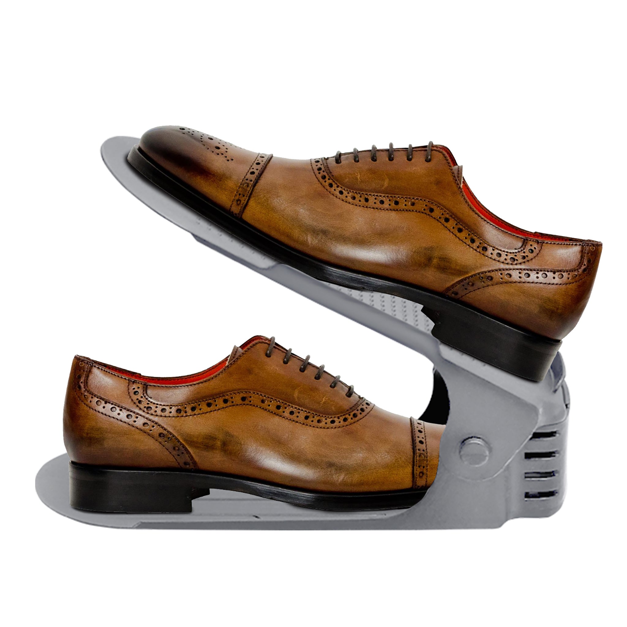 verstellbare Schuhregale aus Kunststoff, 10 Stück für Alltag und Zuhause – Detailansicht 4