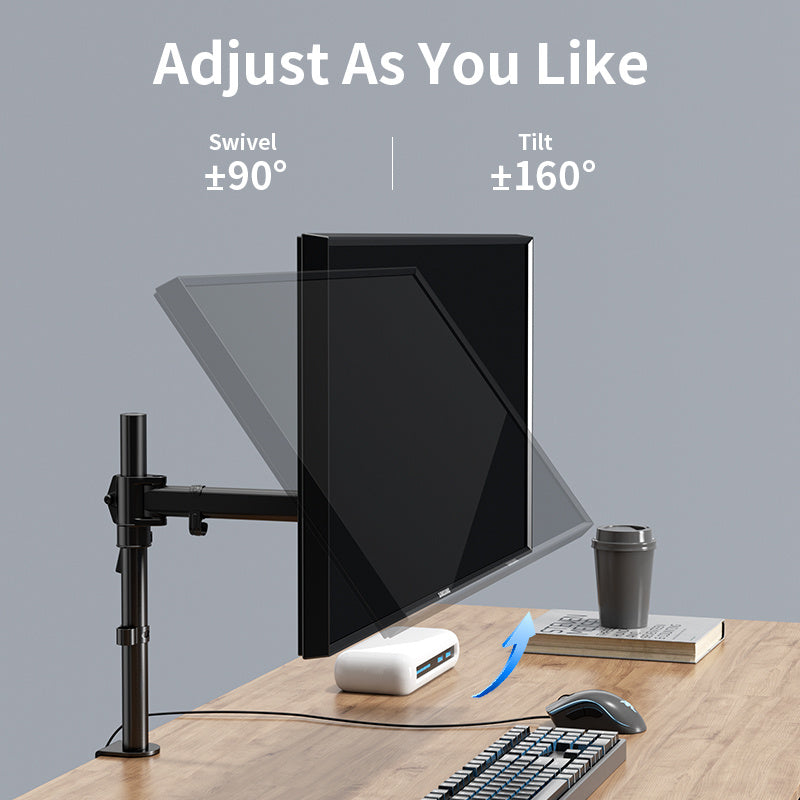 Verstellbarer Monitorarm, 8kg für 13, 34 Zoll Bildschirme und Alltag – Detailansicht 9