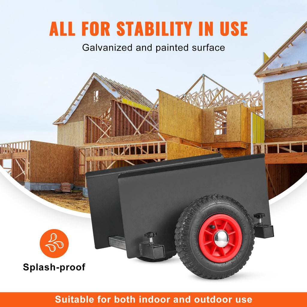 VEVOR-Panel-Dolly, 600-lb-Gipskarton-Türwagen-Dolly mit 8"-Pneumatikrad für Alltag und Zuhause – Detailansicht 3
