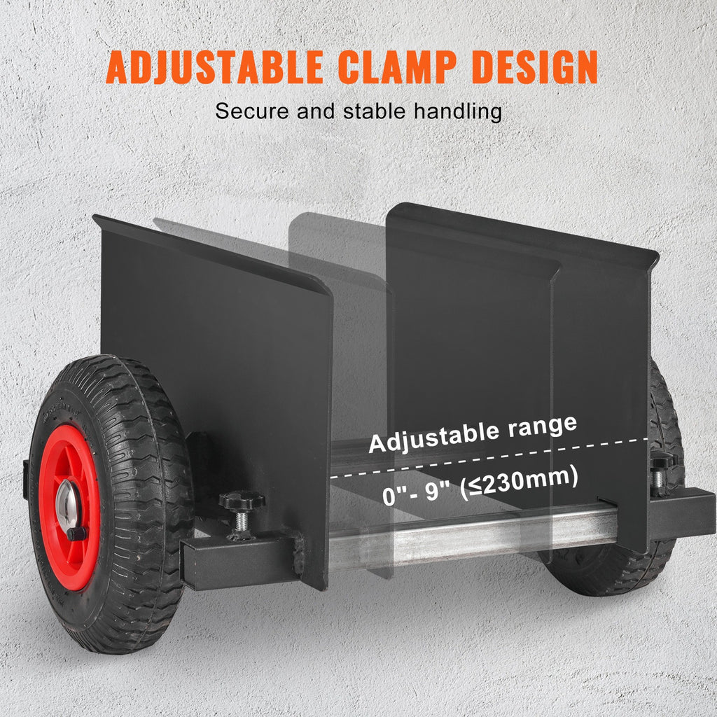 VEVOR-Panel-Dolly, 600-lb-Gipskarton-Türwagen-Dolly mit 8"-Pneumatikrad für Alltag und Zuhause – Detailansicht 5