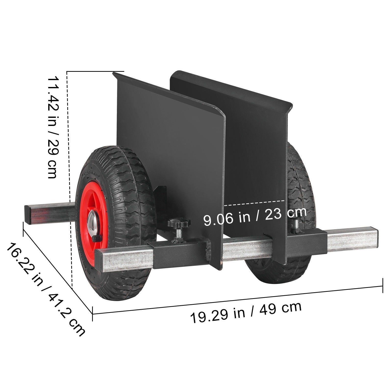 VEVOR-Panel-Dolly, 600-lb-Gipskarton-Türwagen-Dolly mit 8"-Pneumatikrad für Alltag und Zuhause – Detailansicht 9