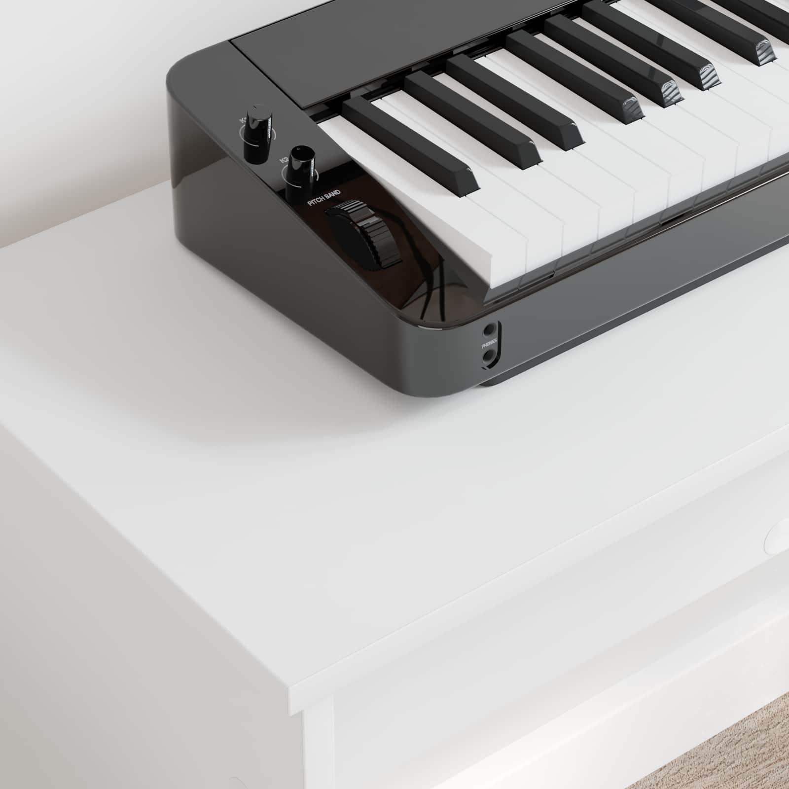 vidaXL Klavierständer Holzständer Musikständer, Betongrau für Alltag und Zuhause – Detailansicht 70