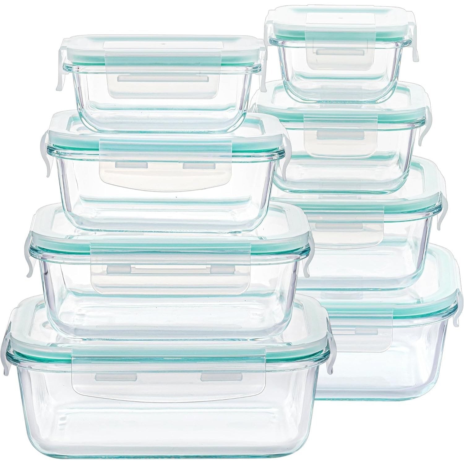 vienev Glasbehälter Set, Grun für Alltag und Zuhause – Hauptansicht