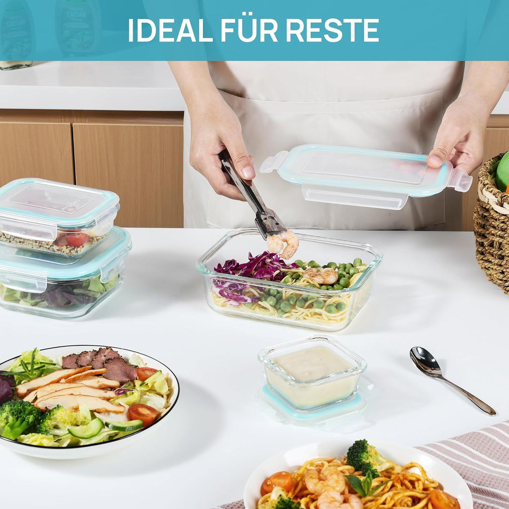 vienev Glasbehälter Set, Grun für Alltag und Zuhause – Detailansicht 2