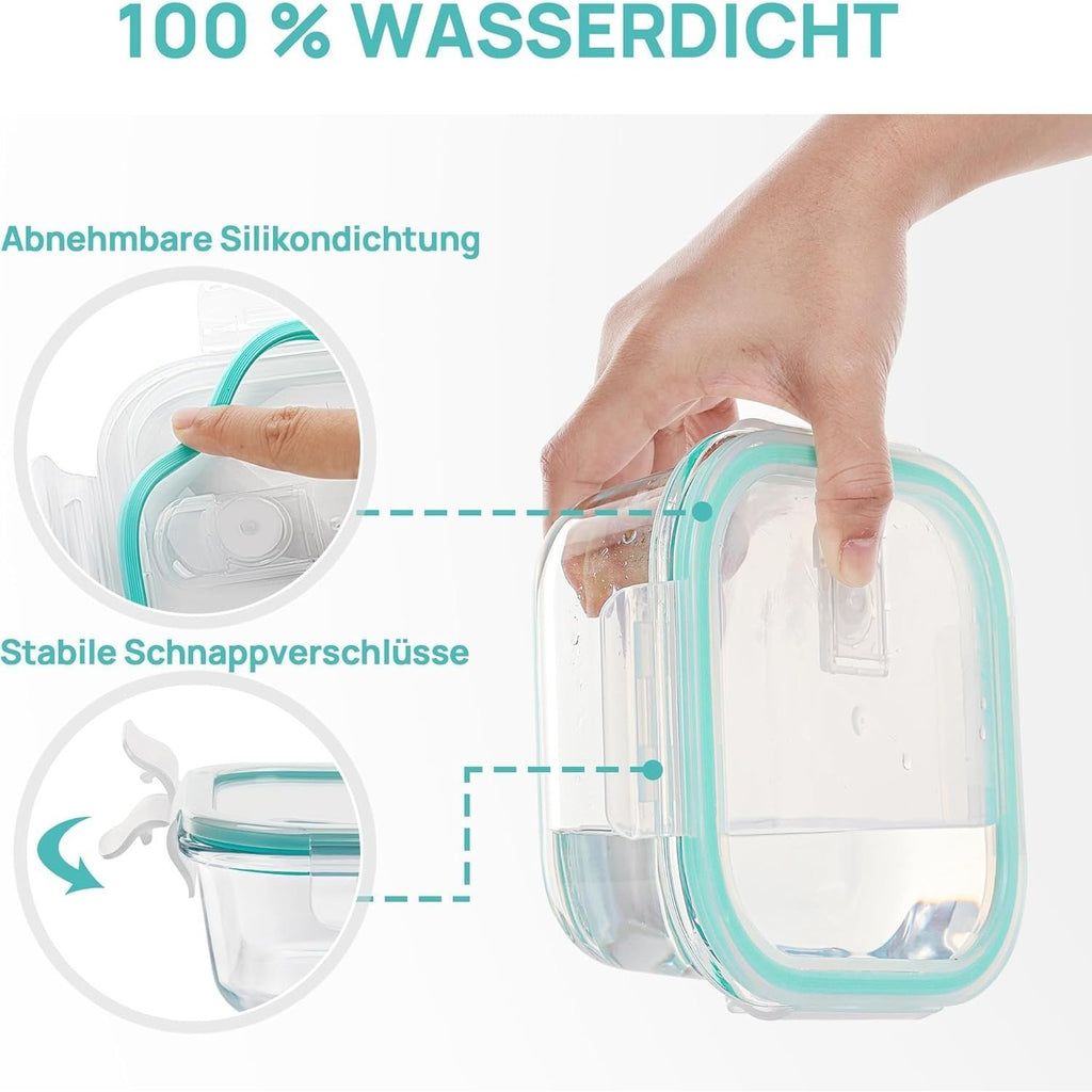 vienev Glasbehälter Set, Grun für Alltag und Zuhause – Detailansicht 4