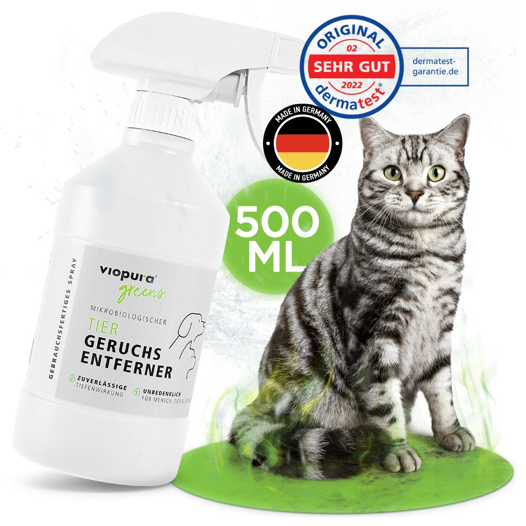 viopura Tiergeruchsentferner EXTRA STARK, 1 Liter Konzentrat für Haustiere und Zuhause – Hauptansicht