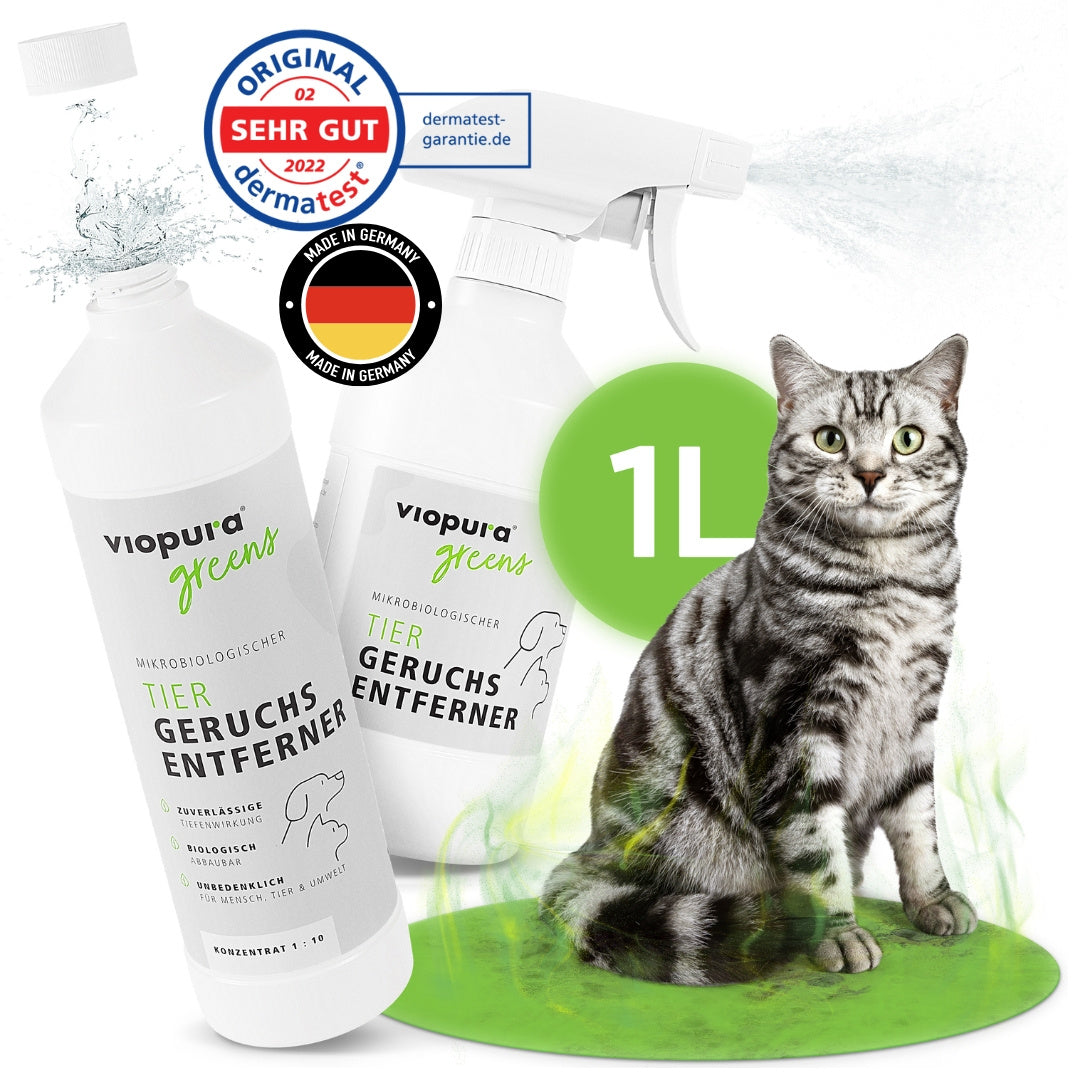 viopura Tiergeruchsentferner EXTRA STARK, 1 Liter Konzentrat für Haustiere und Zuhause – Detailansicht 12