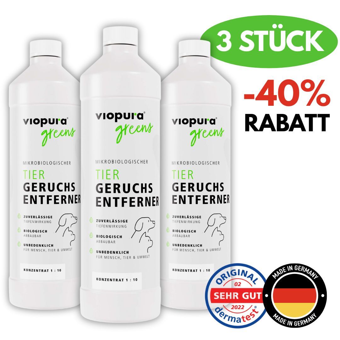viopura Tiergeruchsentferner EXTRA STARK, 1 Liter Konzentrat für Haustiere und Zuhause – Detailansicht 14