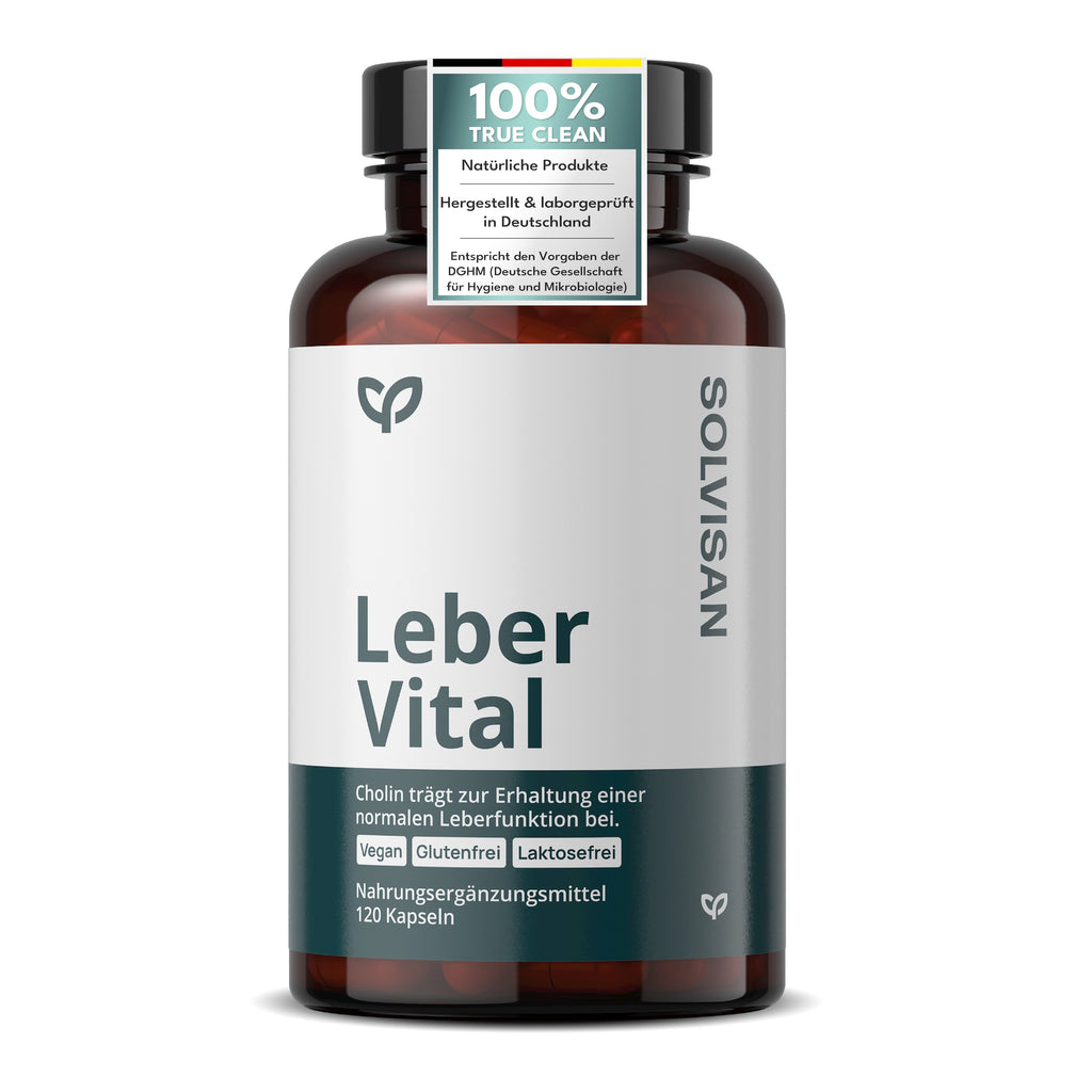 VITAL, Löwenzahn und Cholin. 120 Kapseln (4 Monate) für eine gesunde Leber und Alltag – Hauptansicht