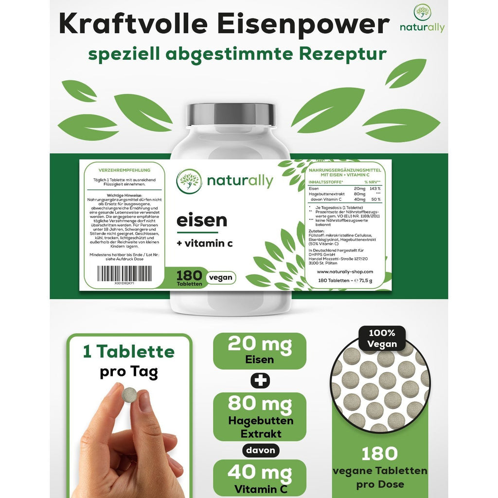 Vitamin-C-Präparat, 180 Stück für Pflege zu Hause und Alltag – Detailansicht 5