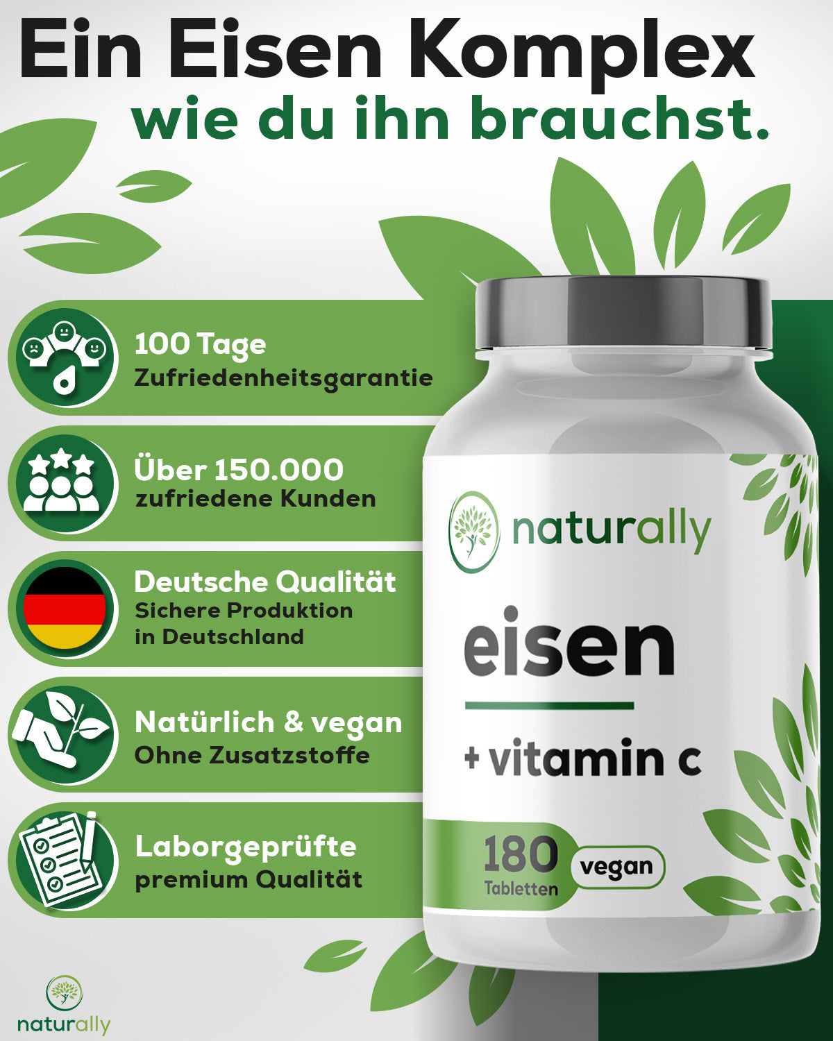 Vitamin-C-Präparat, 180 Stück für Pflege zu Hause und Alltag – Detailansicht 9