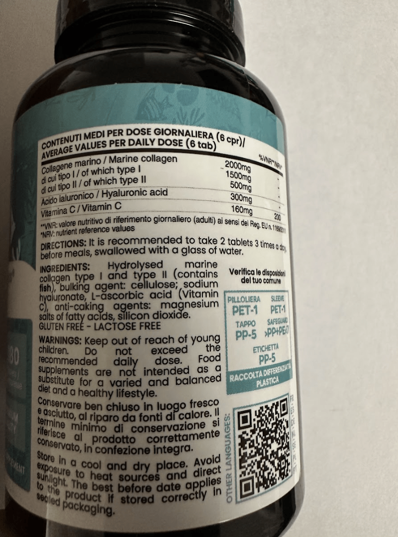 Vitamin-C-Präparat, hydrolysiertes Kollagen Typ 1 & 2 für Pflege zu Hause und Alltag – Detailansicht 5