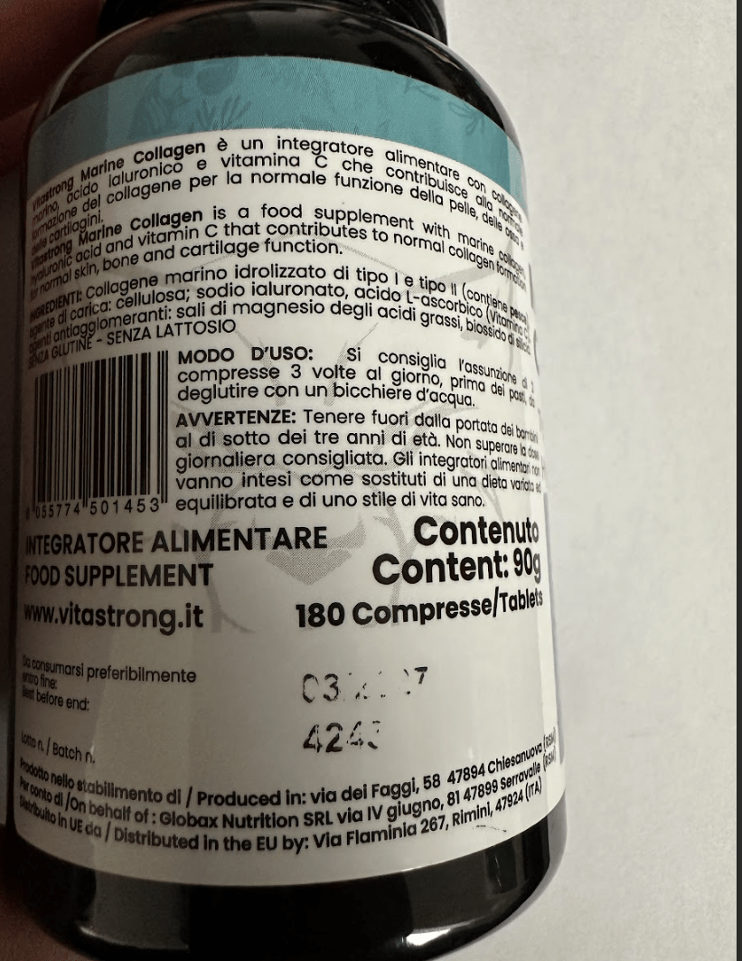 Vitamin-C-Präparat, hydrolysiertes Kollagen Typ 1 & 2 für Pflege zu Hause und Alltag – Detailansicht 6