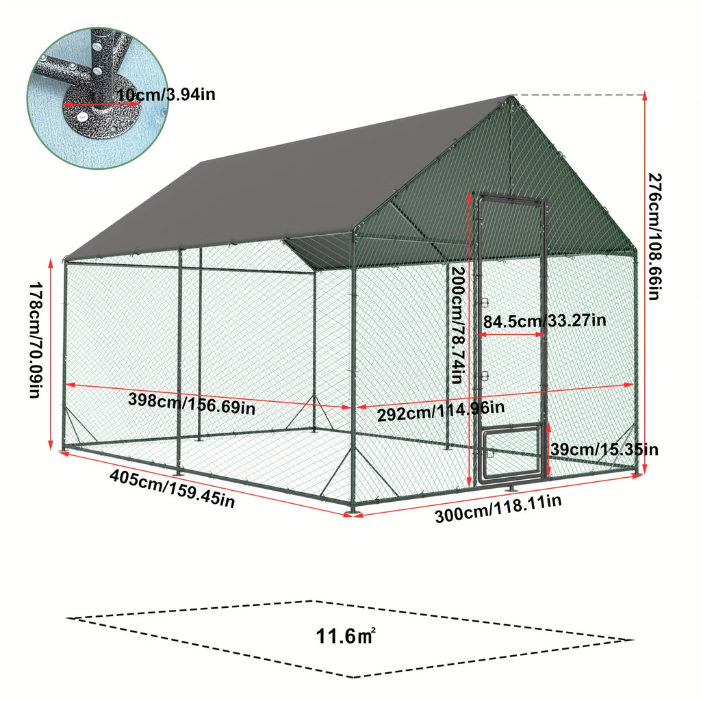 Vogelhaus für den Außenbereich, XL für den Außenbereich mit großem und die Aufzucht von Vögeln Kaninchen – Detailansicht 2