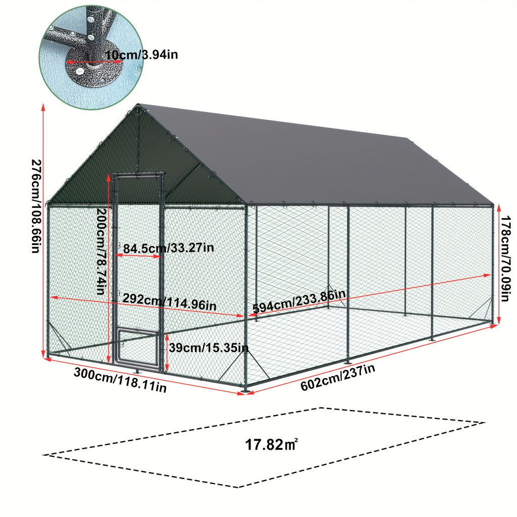 Vogelhaus für den Außenbereich, XL für den Außenbereich mit großem und die Aufzucht von Vögeln Kaninchen – Detailansicht 7