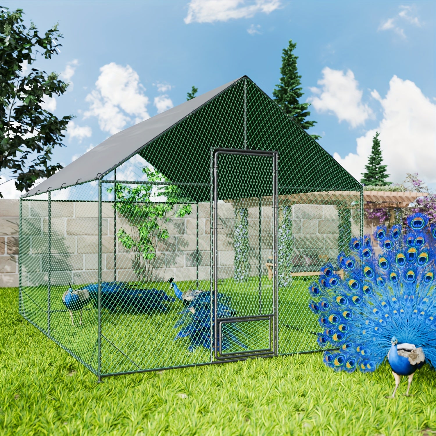 Vogelhaus für den Außenbereich, XL für den Außenbereich mit großem und die Aufzucht von Vögeln Kaninchen – Detailansicht 13