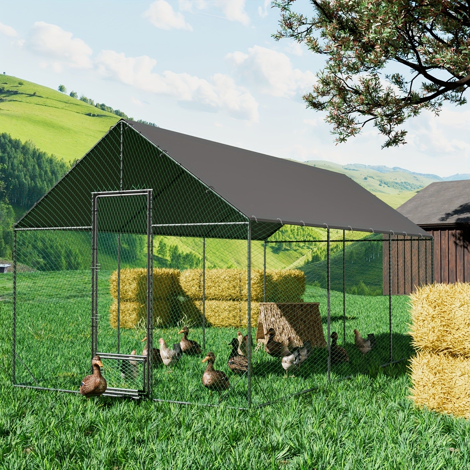 Vogelhaus für den Außenbereich, XL für den Außenbereich mit großem und die Aufzucht von Vögeln Kaninchen – Detailansicht 21