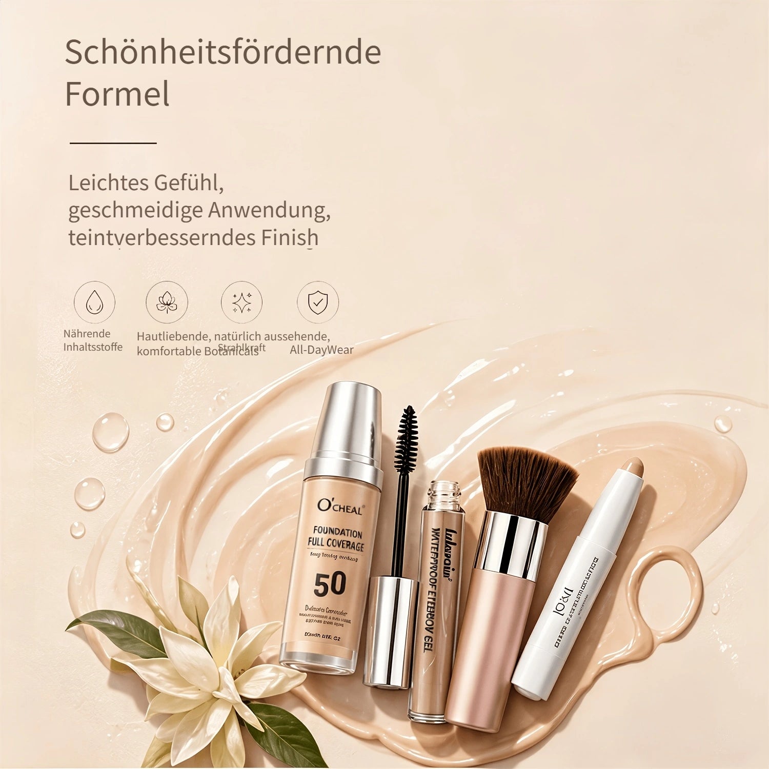 Vollgesichts-Make-up-Set (mit Werkzeugen), 5St für Fahrzeug – Detailansicht 2