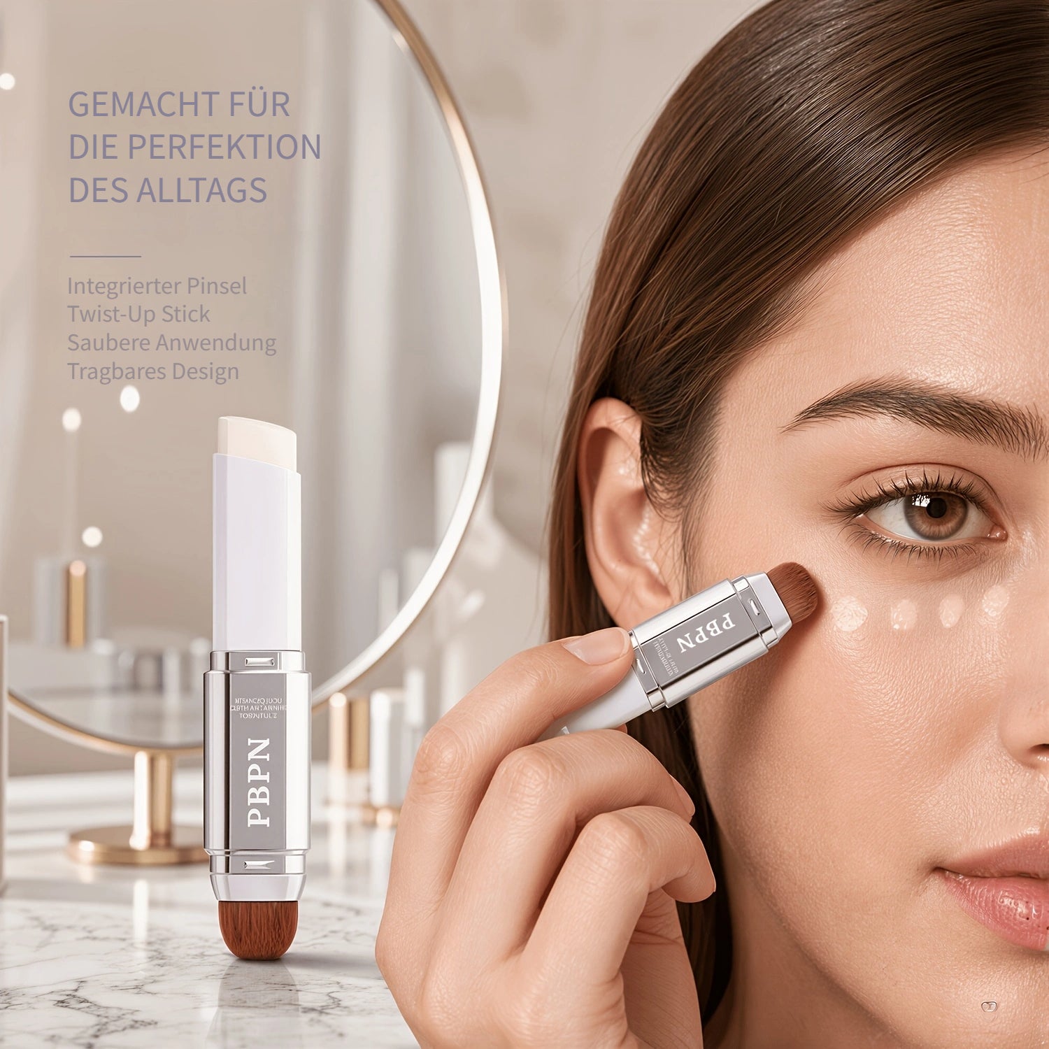 Vollgesichts-Make-up-Set (mit Werkzeugen), 5St für unterwegs und Fahrzeug – Detailansicht 6