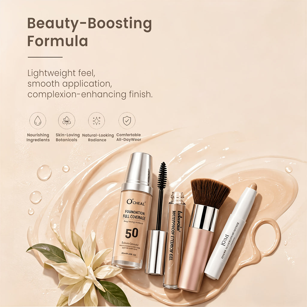 Vollgesichts-Make-up-Set (mit Werkzeugen), 5St für unterwegs und Fahrzeug – Detailansicht 11