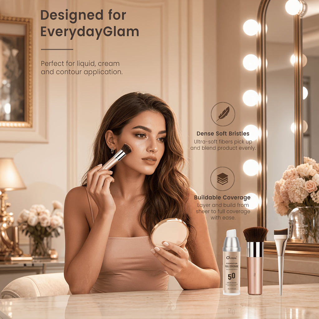 Vollgesichts-Make-up-Set (mit Werkzeugen), 5St für unterwegs und Fahrzeug – Detailansicht 12