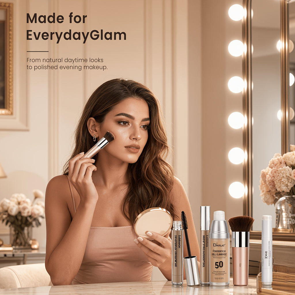 Vollgesichts-Make-up-Set (mit Werkzeugen), 5St für unterwegs und Fahrzeug – Detailansicht 17