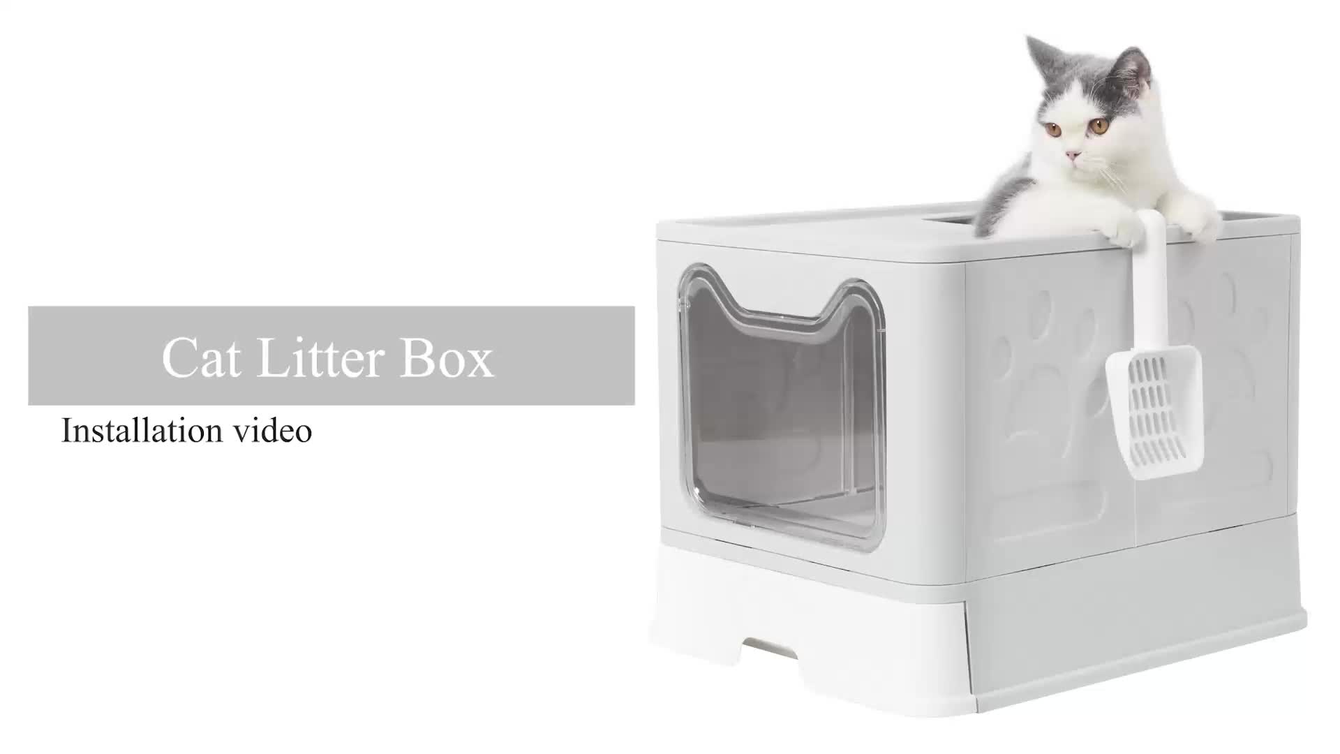 Vollständig abgedeckte Katzenlitterbox, 10 kg für Haustiere und Zuhause – Detailansicht 11