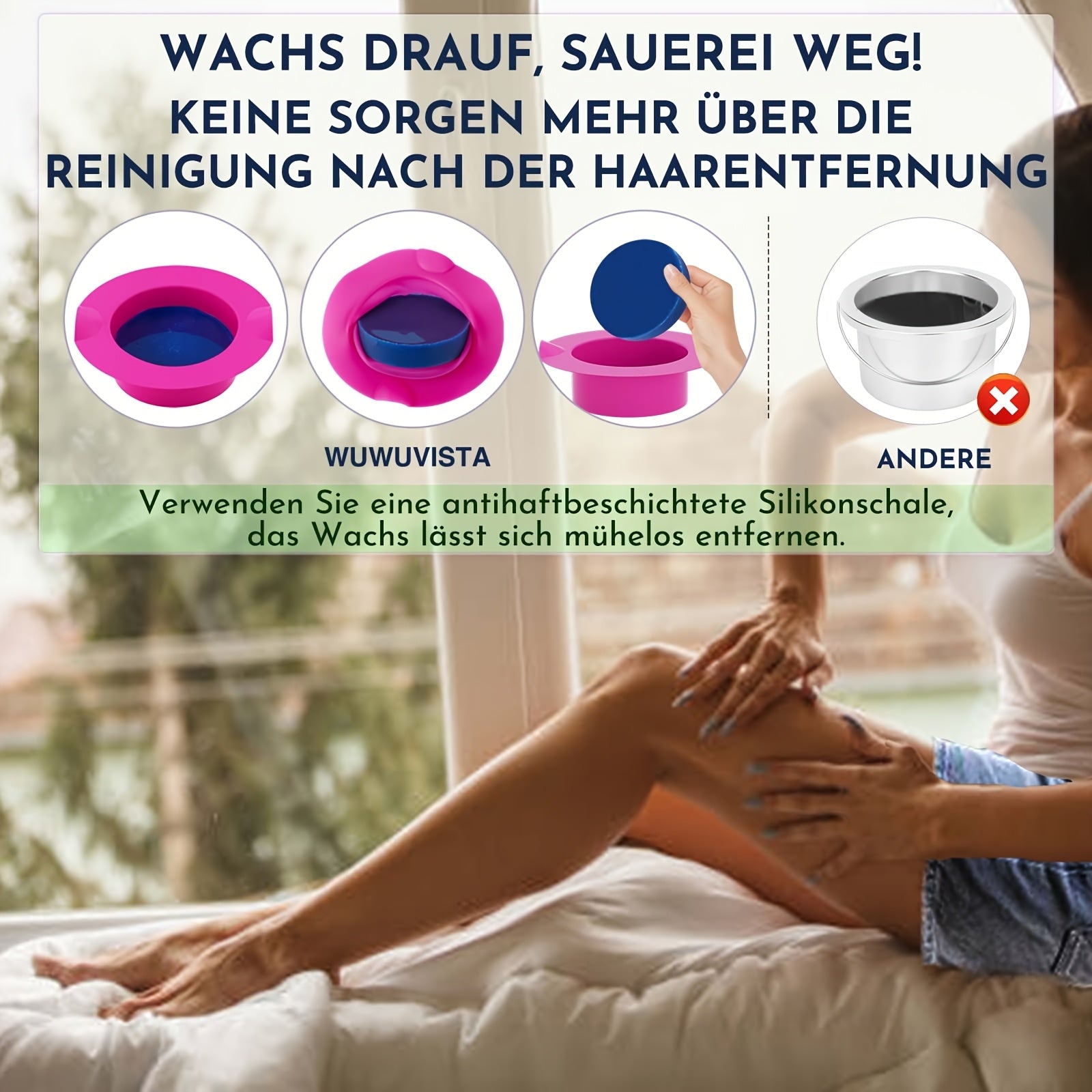 Wachs-Set, Lila für Männer und Frauen – Detailansicht 7