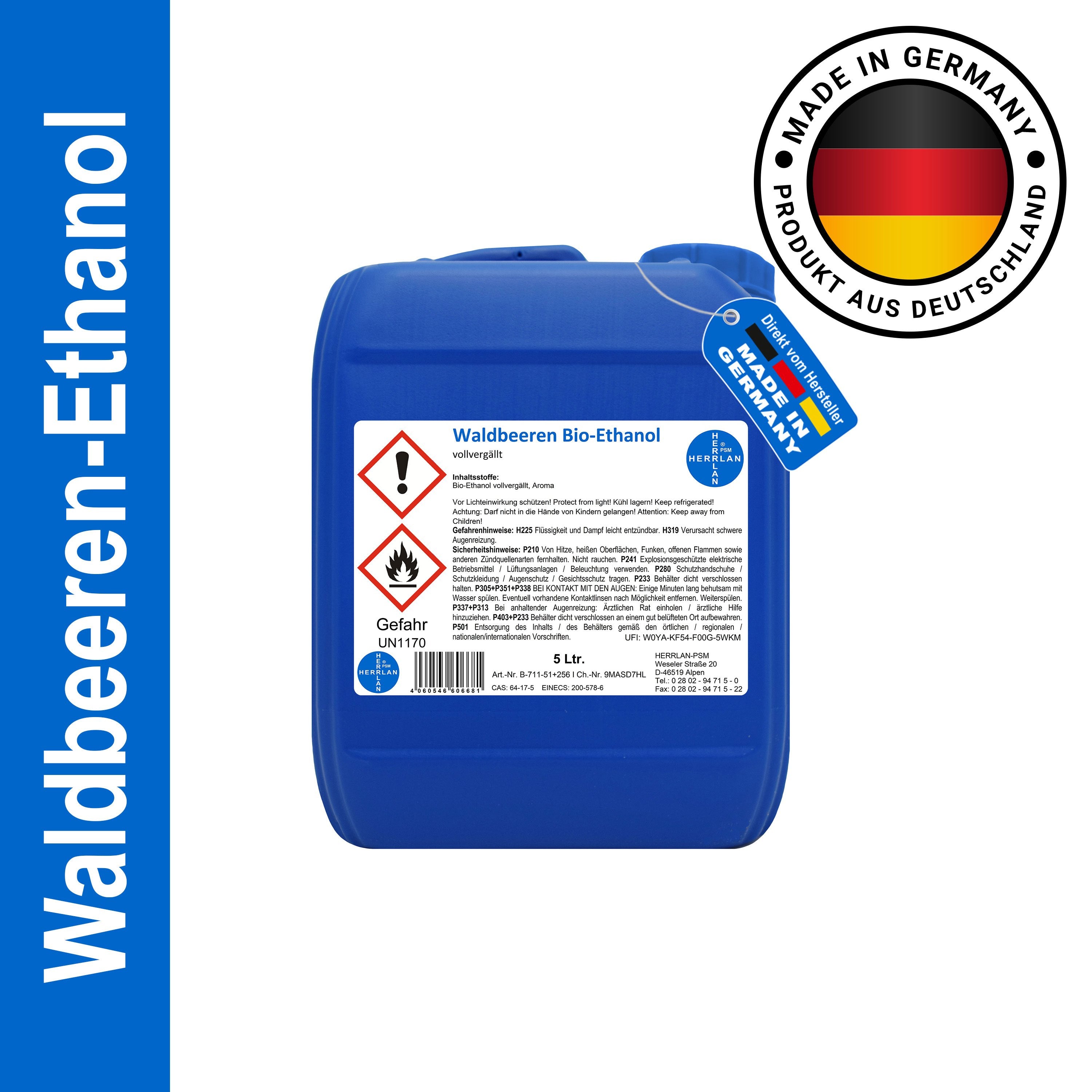 Waldbeeren - Ethanol I Kamin-Ethanol I, 5 Liter für Alltag und Zuhause – Detailansicht 3